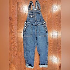 Celebrity Pink Dark Blue Denim Overalls